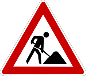 Attenzione - Lavori in corso in via Aeroporto